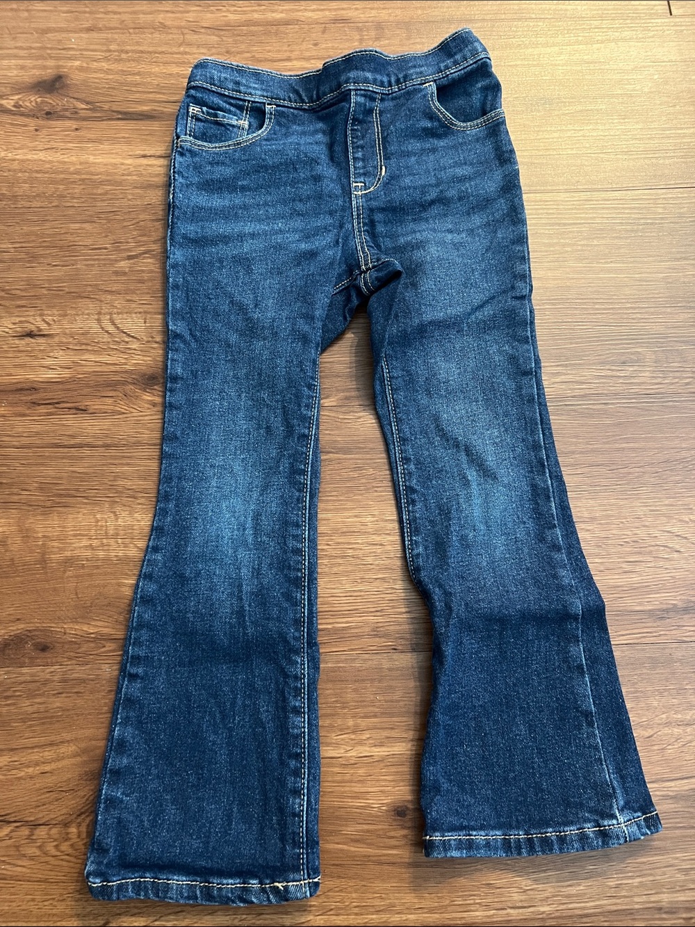 Toddler girls Dark Blue Bootcut Jeans